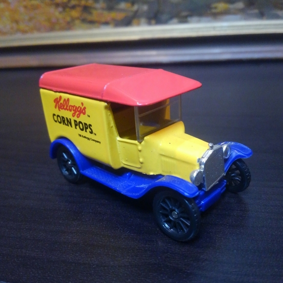 🐓 Vtg 80s Kellogg's 🌽 Corn Pops Cereal 🥄 Truck Car Toy Vehicle 1989 Vintage - Picture 6 of 7
